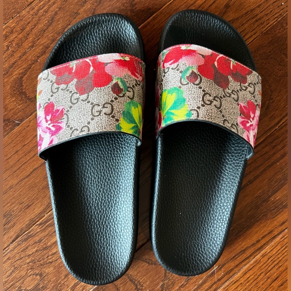 Women’s Gucci Bloom Floral Slides, Size 36 (6) - Picture 1 of 4